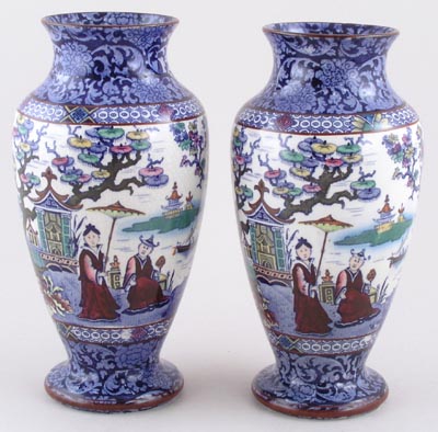 Vases Pair c1920s